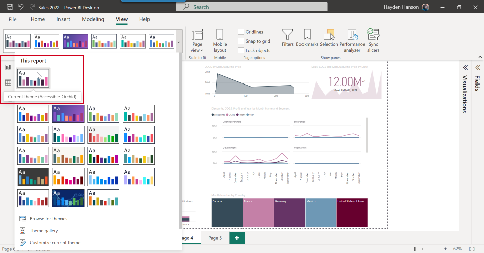 Power BI: Acessibilidade com paletas de cores especiais - DataEX